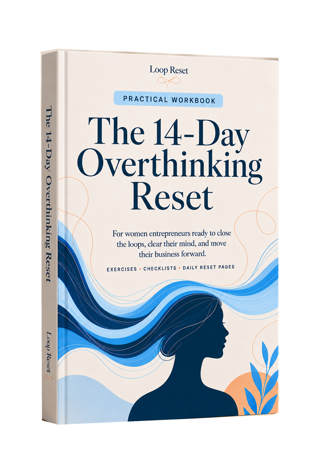 The 14-Day Overthinking Reset workbook mockup